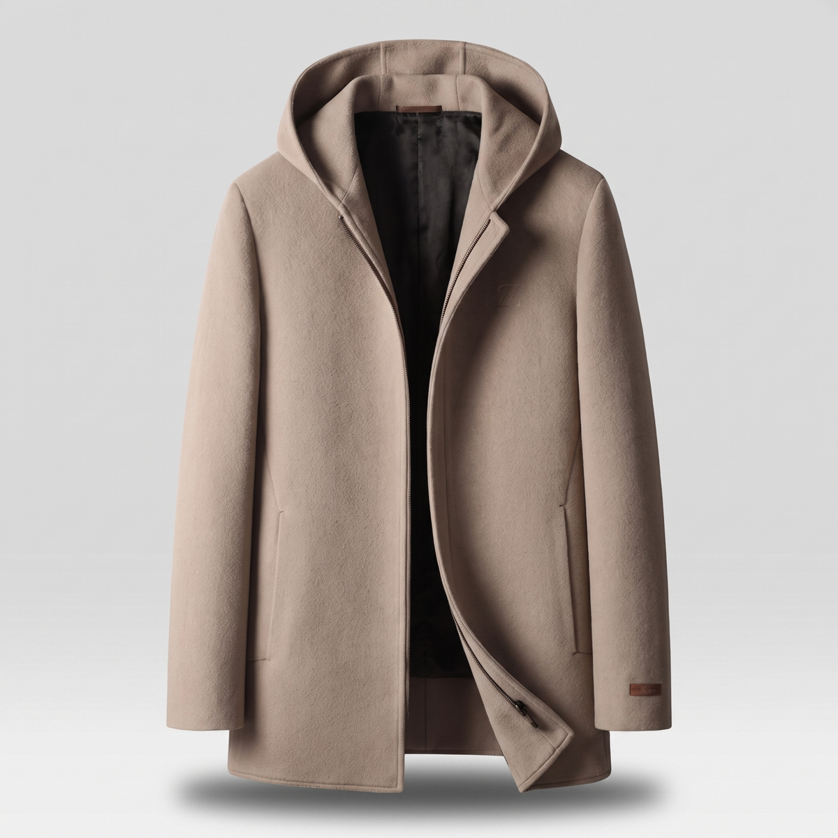 Highland Wool Hooded Coat