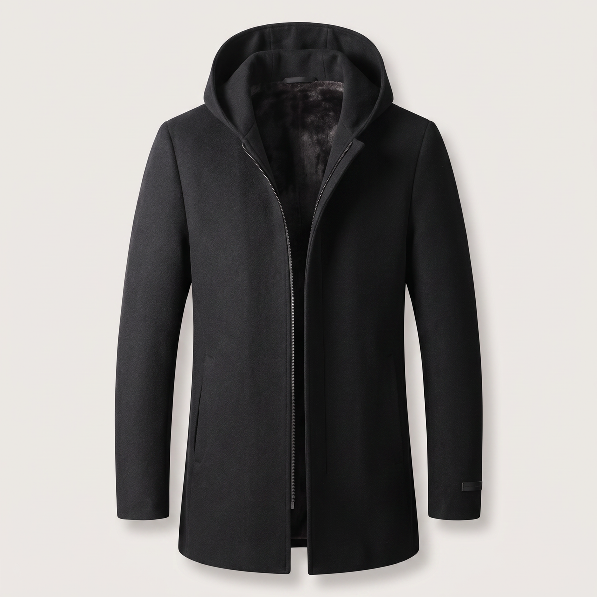 Highland Wool Hooded Coat