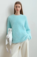 Fuzzy Regular Fit Pullover Jumper