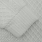 Quarter Button Jumper for Men with Contrast Trim