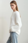 Fuzzy Regular Fit Pullover Jumper