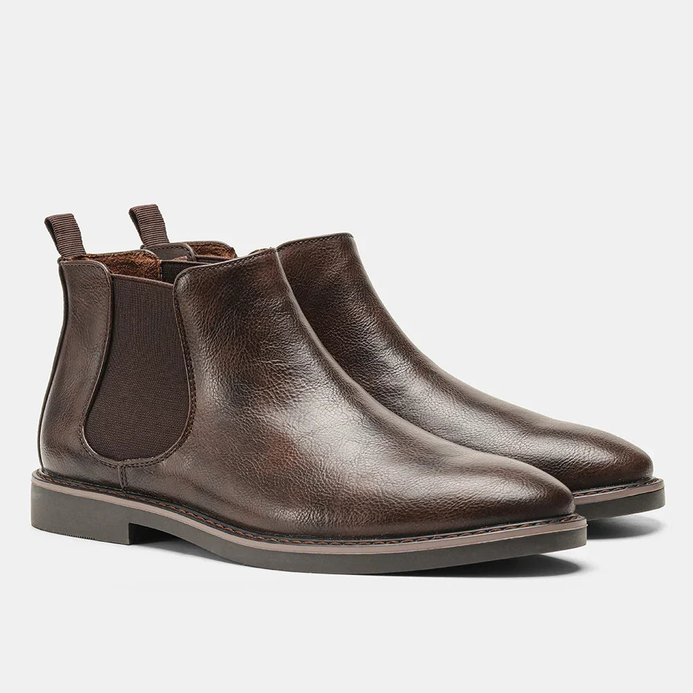 Men's Comfort Round Toe Chelsea Boots