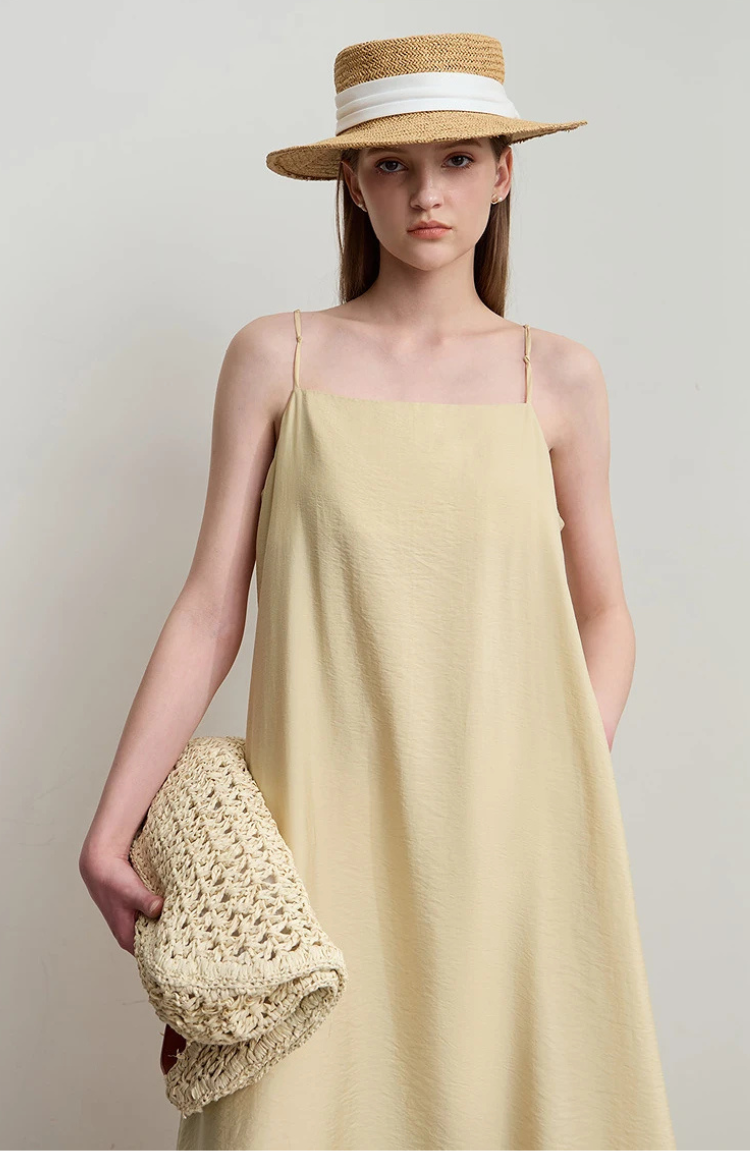 Sleeveless Ruffle-Hem Maxi Dress