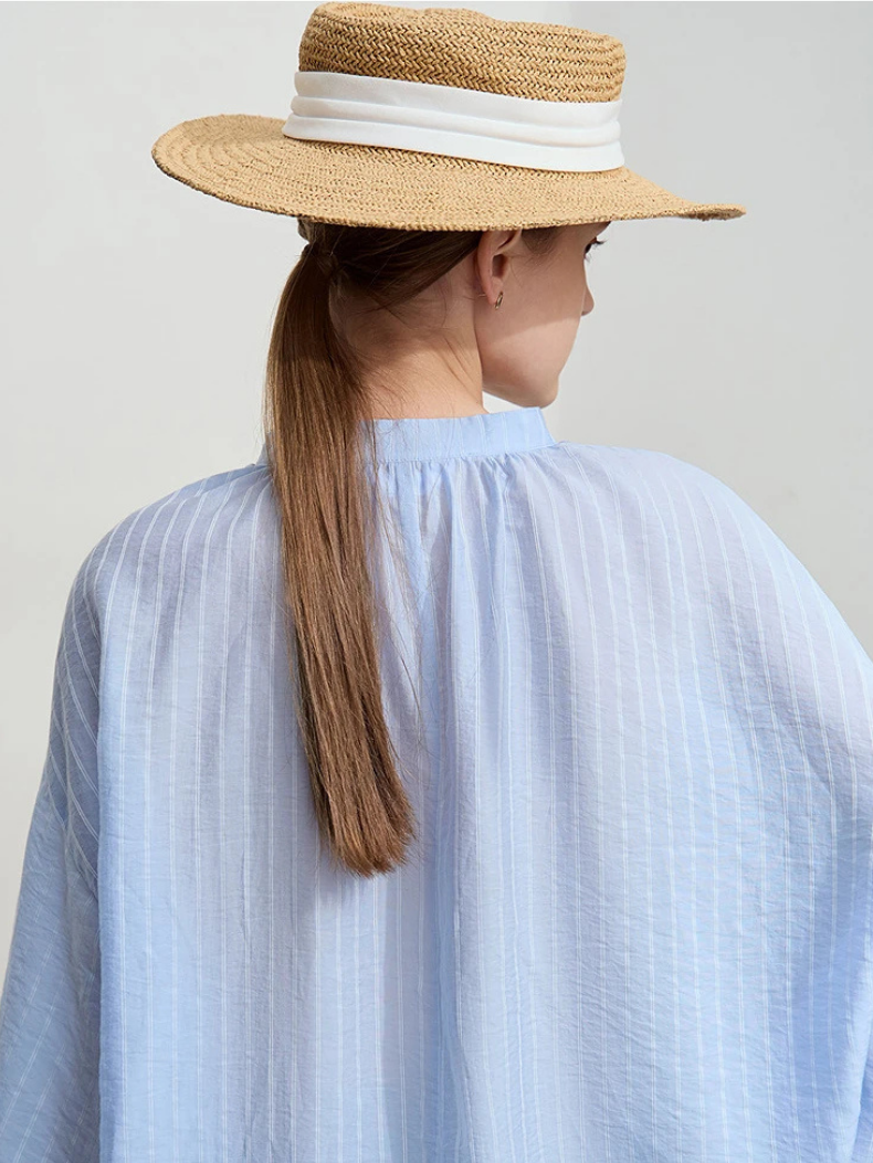 Tie-Neck Puff Sleeve Blouse