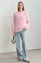 Fuzzy Regular Fit Pullover Jumper