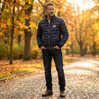 Lightweight Quilted Jacket with Stand Collar for Men