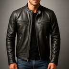 Classic Vintage Style Jacket with Structured Fit for Men