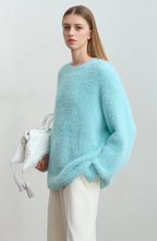 Fuzzy Regular Fit Pullover Jumper