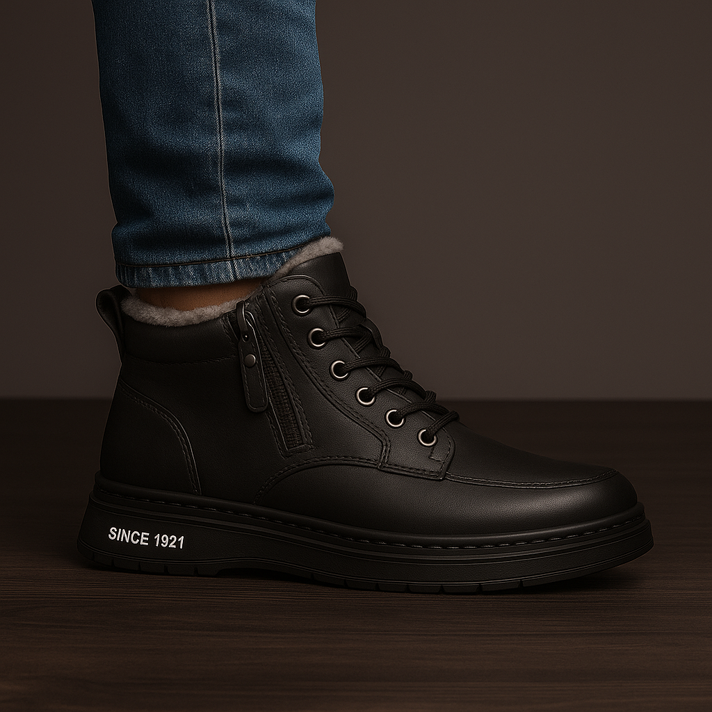 Northwick Fleece-Lined Leather Sneakers – Product image 05