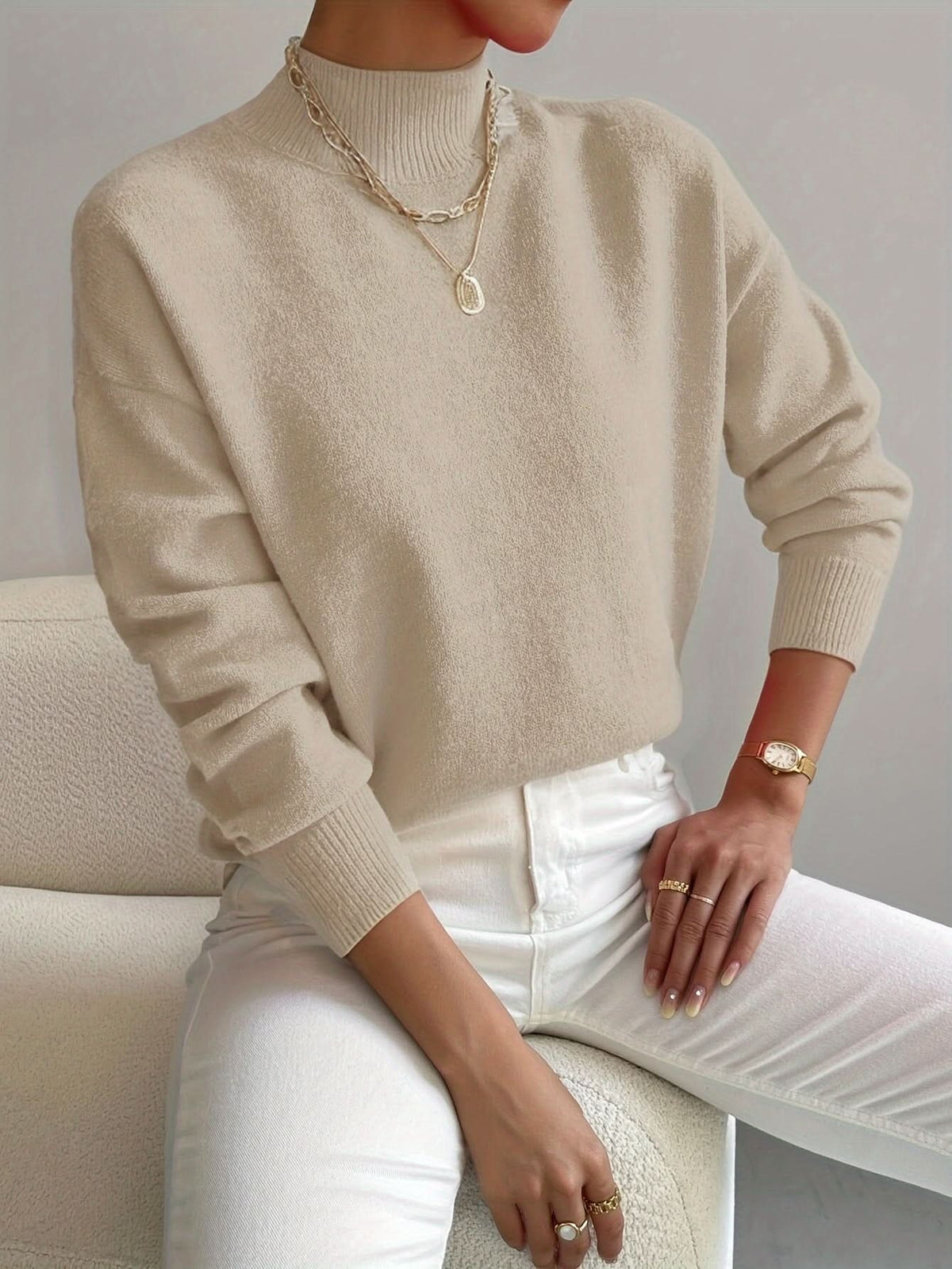 Lyra Soft Roll-Neck Jumper – Product image 05