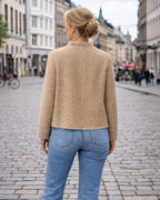 Boxy Tweed Jacket with Pockets for Women