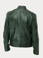 Casual Leather Jacket for Men with Insulated Lining