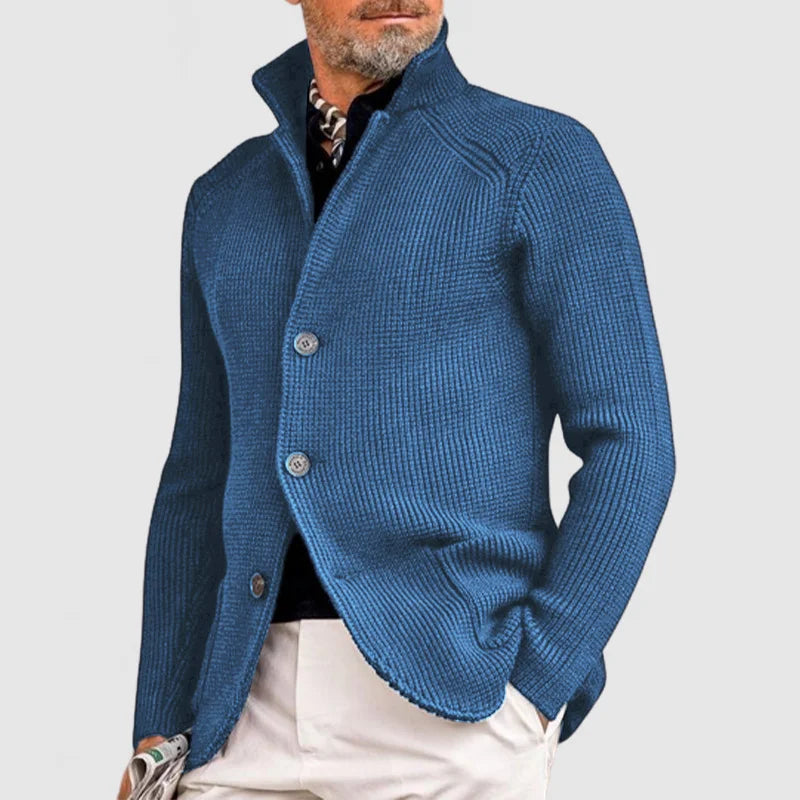 Classic Button-Up Ribbed Men's Cardigan 3
