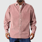 Classic Corduroy Shirt for Men, Regular Fit, Long Sleeve 1