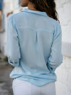 Classic Long Sleeve Blouse for Women with Tailored Fit