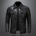 Classic leather jacket for men