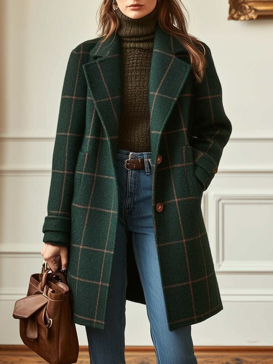 Evelyn Checked Tailored Coat – Product image 01