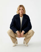 Double-Breasted Short Jacket for Women