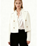 Double-Breasted Short Jacket for Women