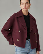 Double-Breasted Short Jacket for Women
