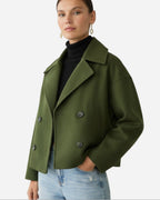 Double-Breasted Short Jacket for Women