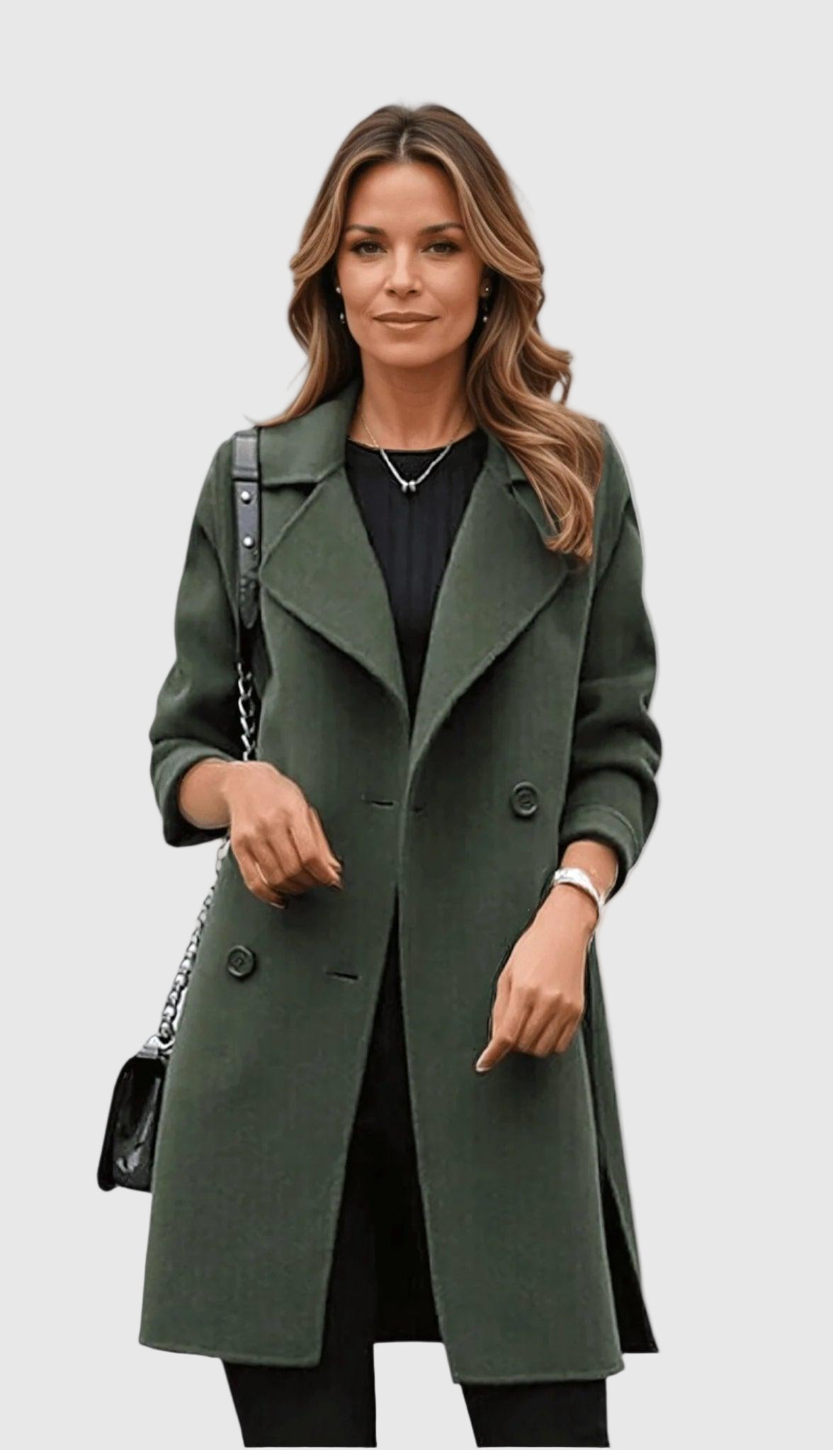 Double-Breasted Trench Coat for Women 1