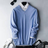 Blue - V-Neck