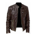 Elegant leather jacket for men