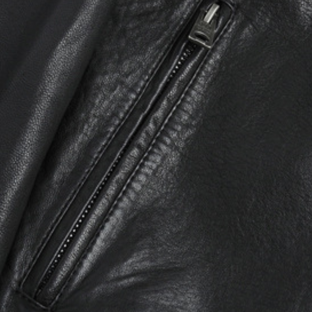 Elegant leather jacket for men