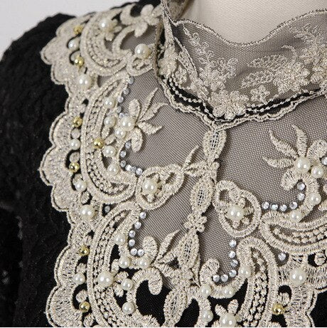 Embroidered Long Sleeve Blouse for Women