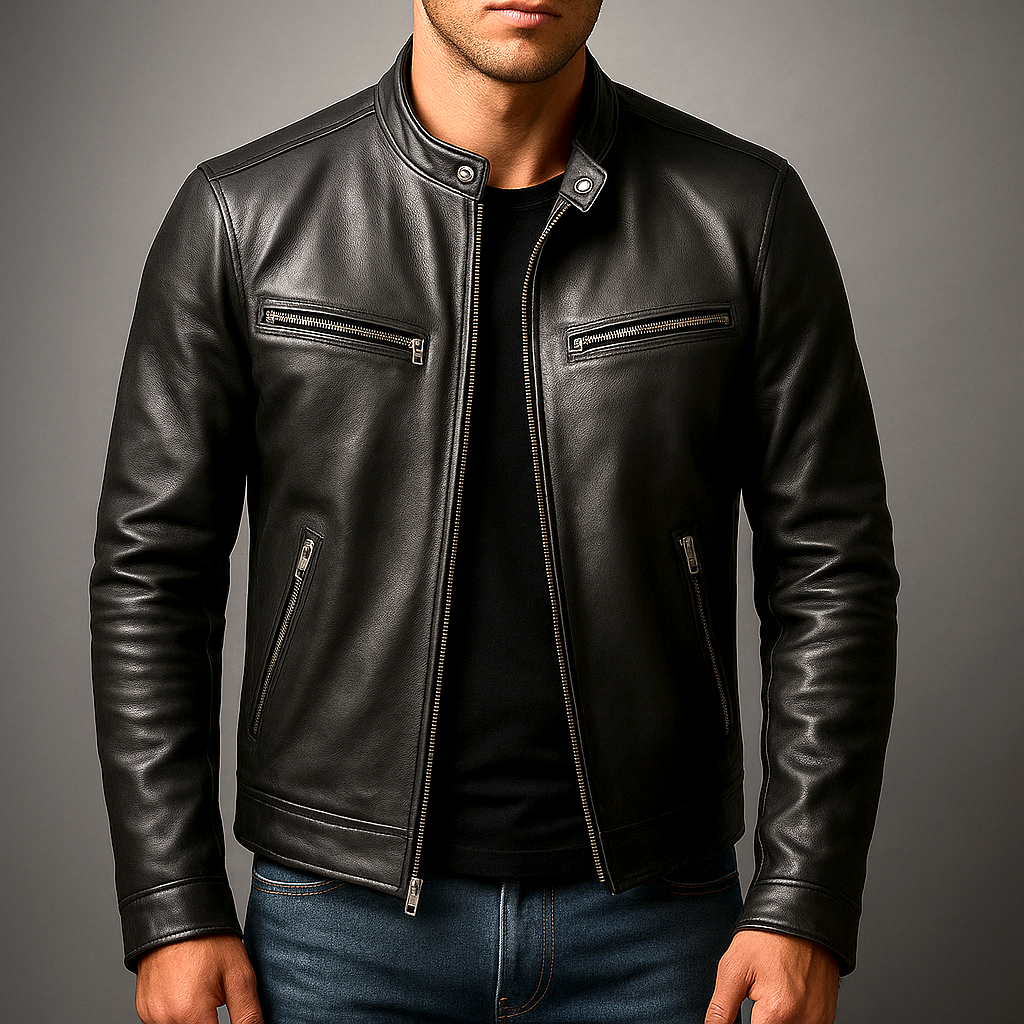 Marlow Vintage Leather-Look Jacket – Product image 06