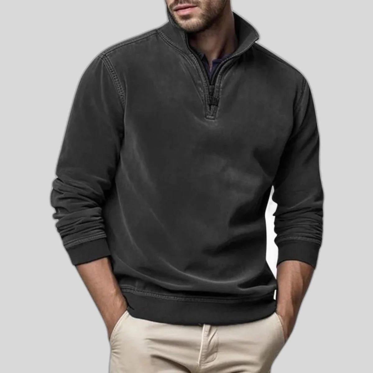Fleece Pullover for Men with Regular Fit