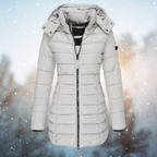 Heating Puffer Jacket for Women, Regular Fit Winter Outerwear