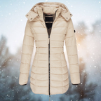 Heating Puffer Jacket for Women, Regular Fit Winter Outerwear