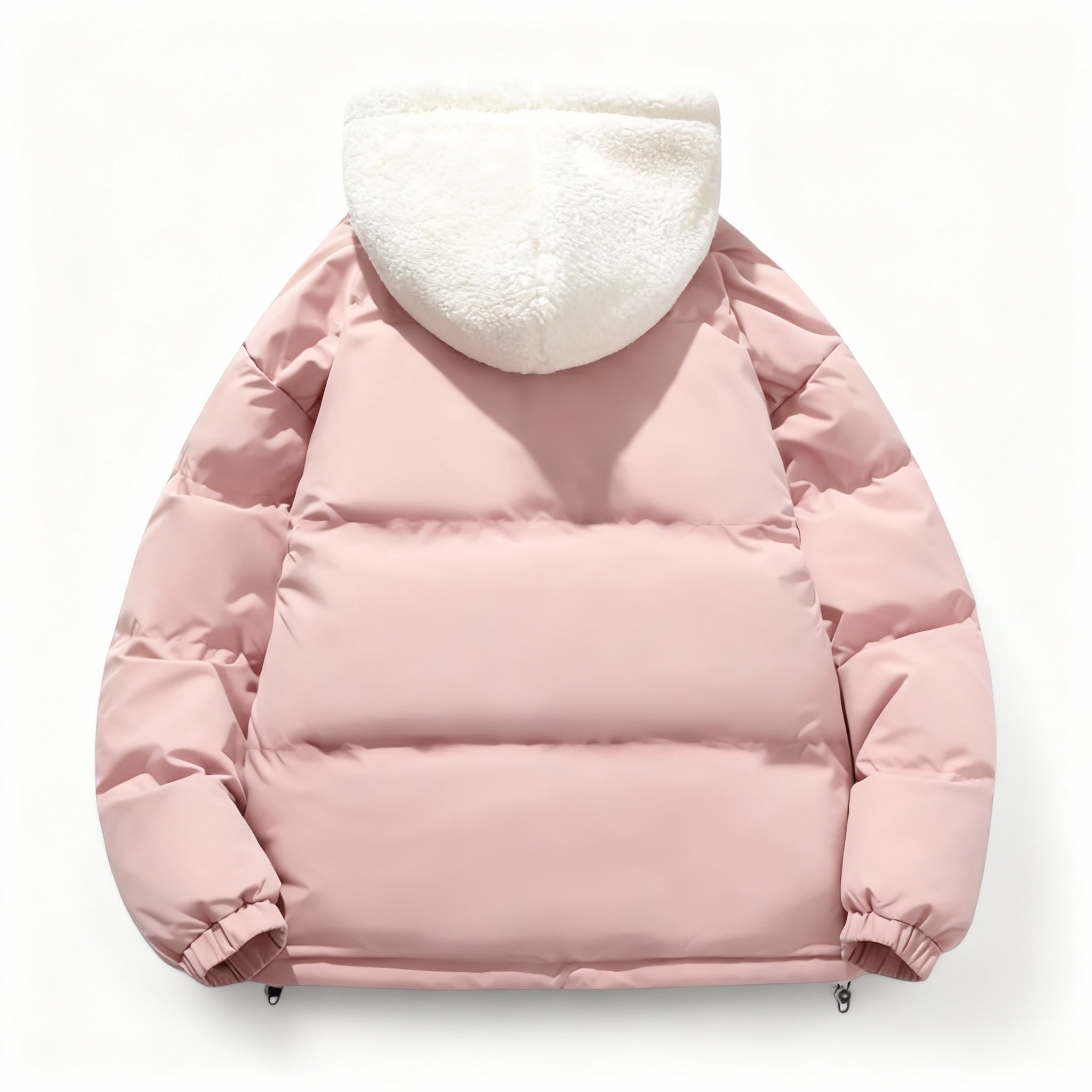 Hooded Fleece Lined Puffer Jacket for Women