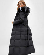 Hooded Long Puffer Coat for Women