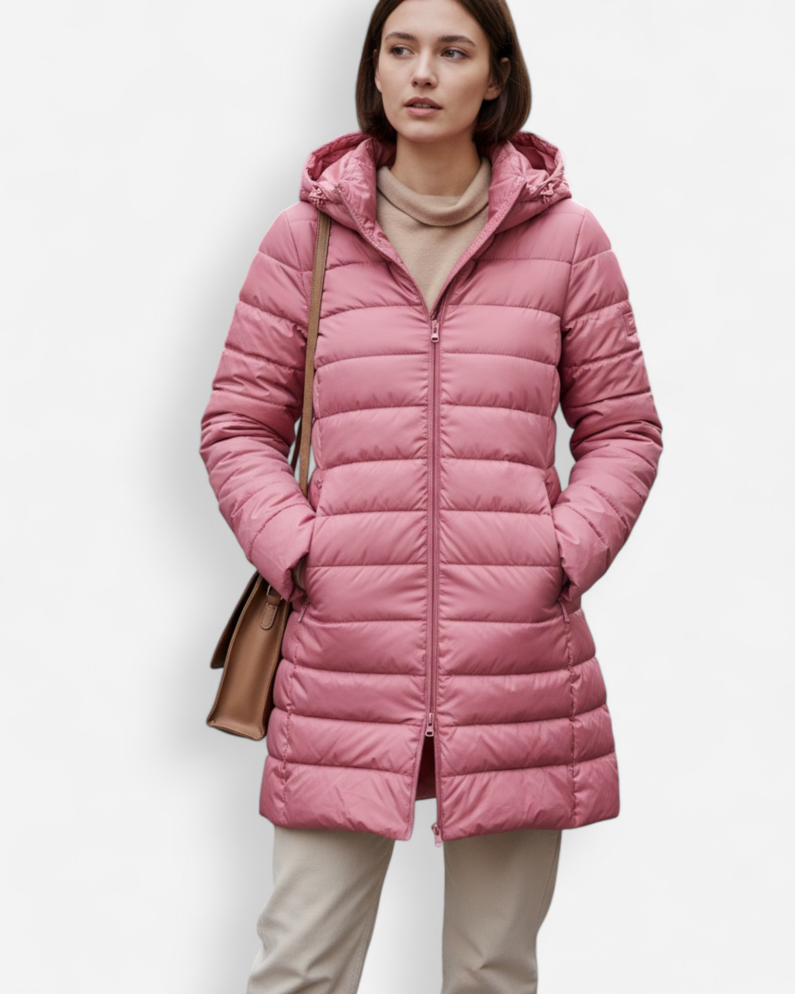 Hooded Quilted Puffer Jacket for Women