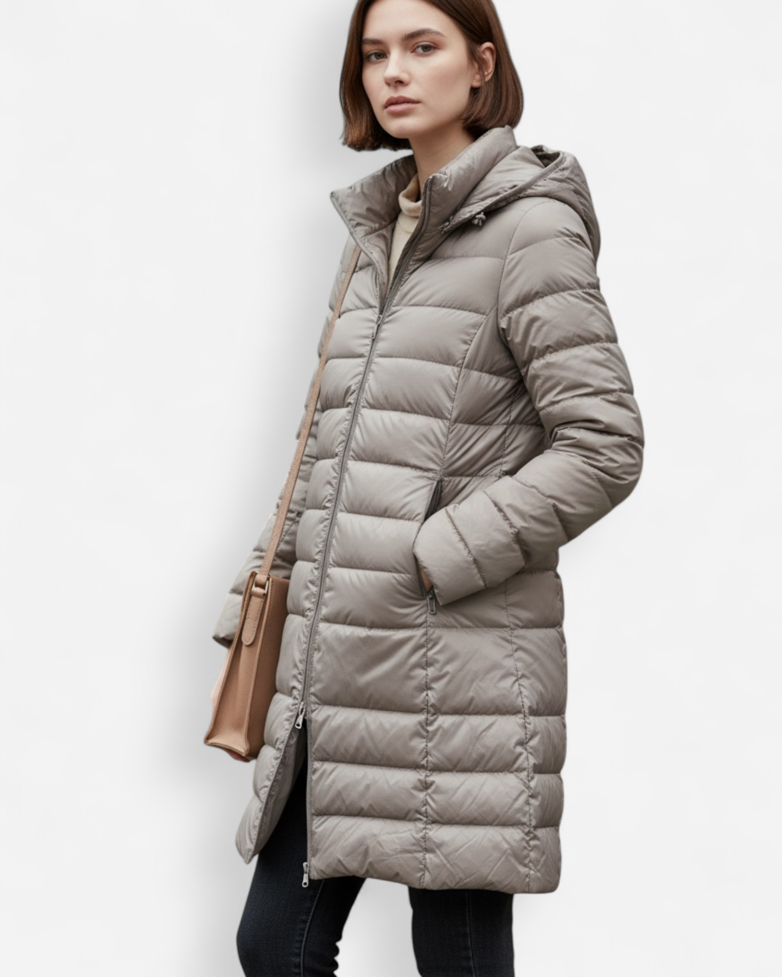 Hooded Quilted Puffer Jacket for Women