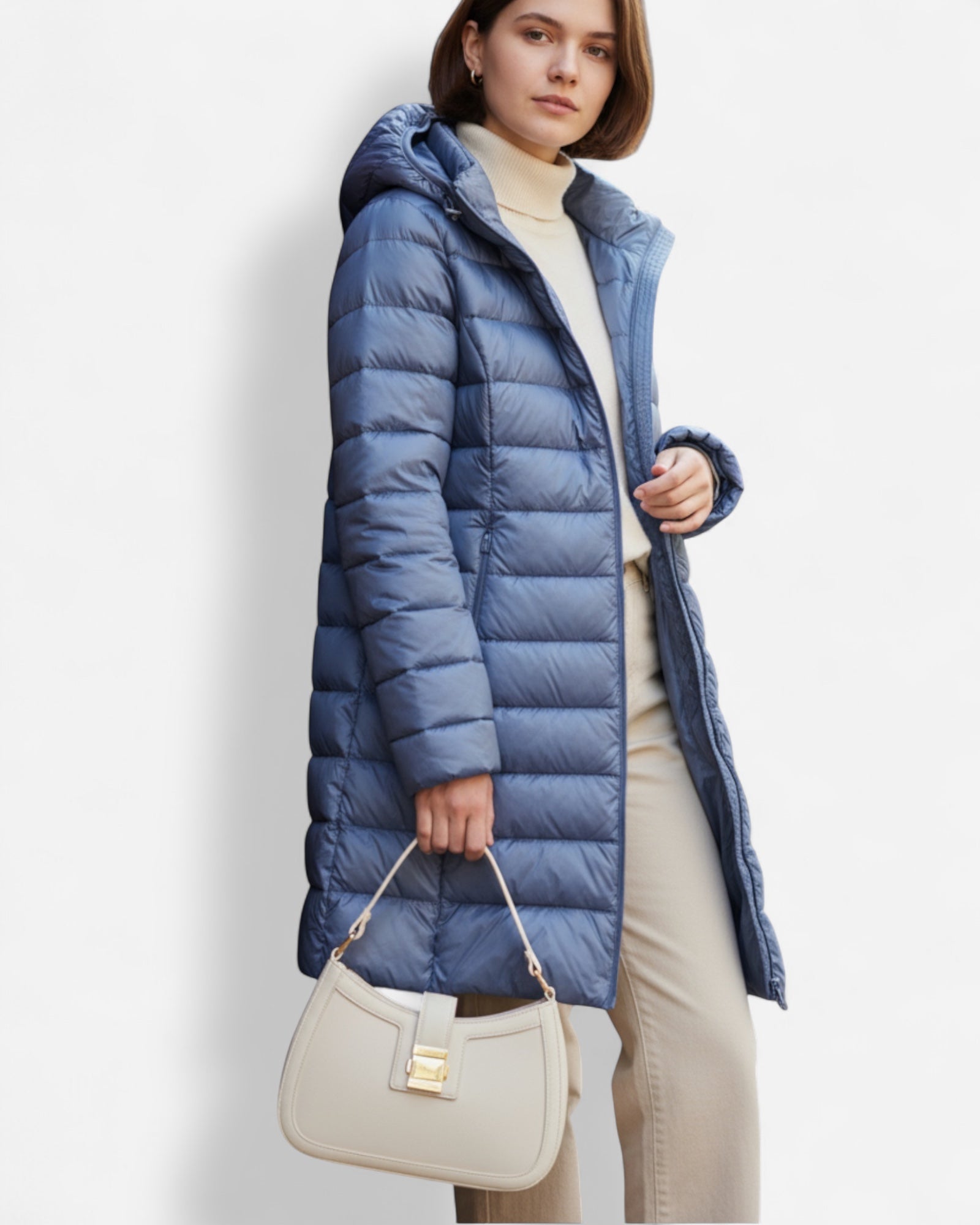 Hooded Quilted Puffer Jacket for Women