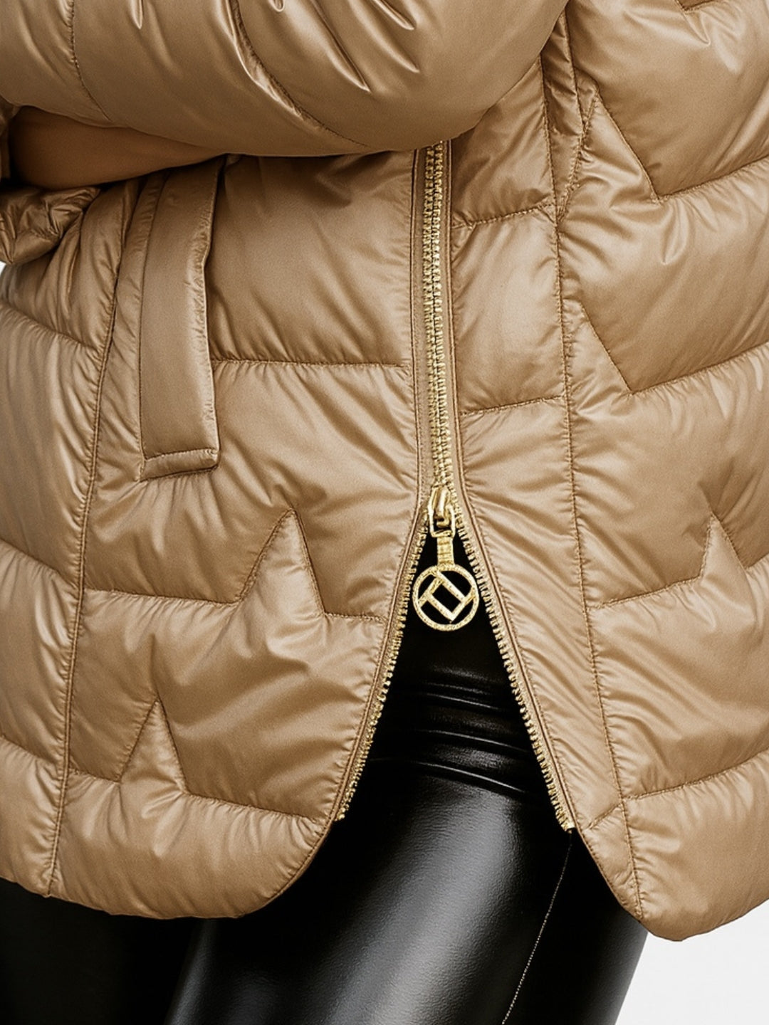 Hooded Short Fit Quilted Puffer Jacket for Women