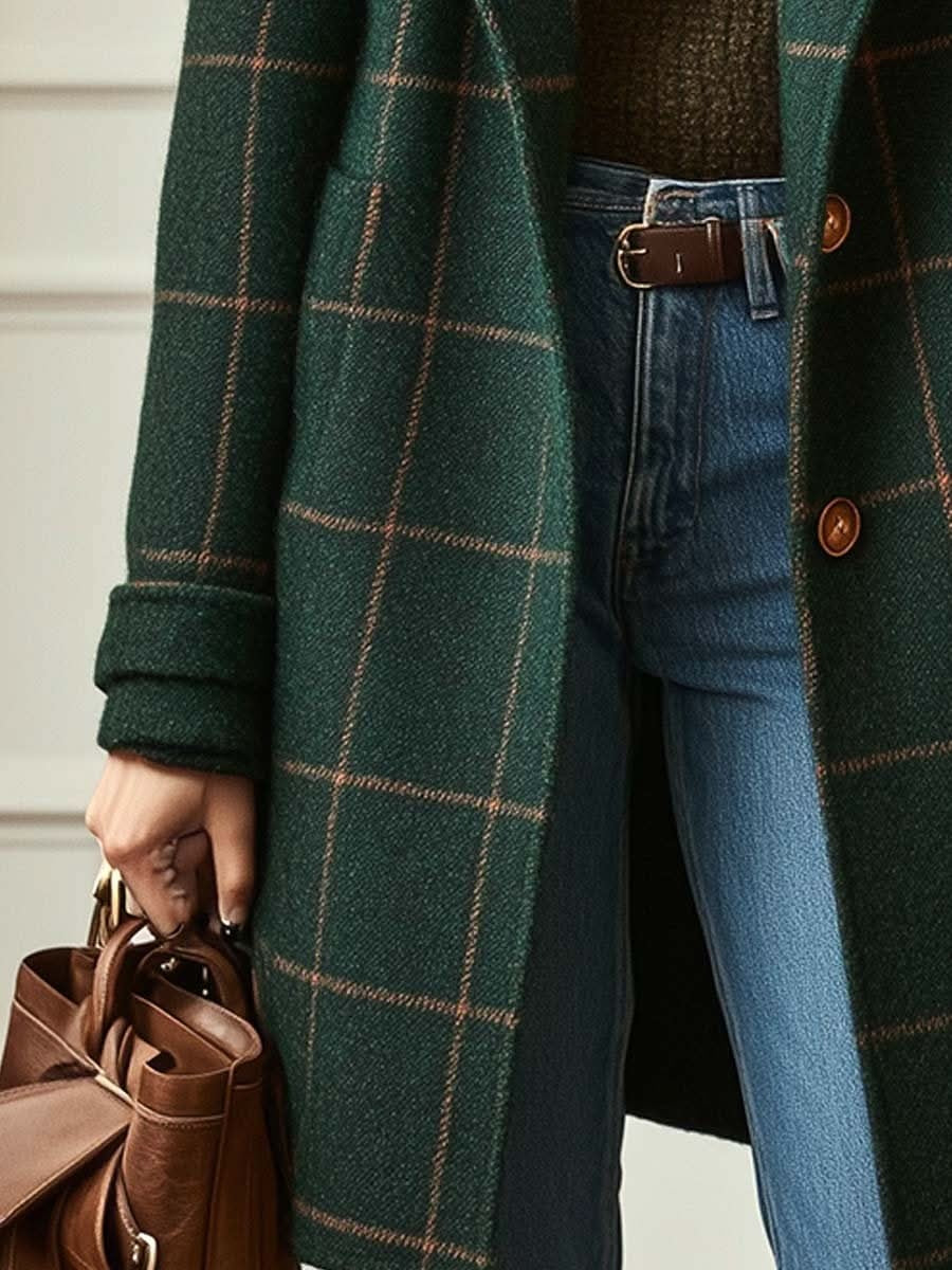 Evelyn Checked Tailored Coat – Product image 04