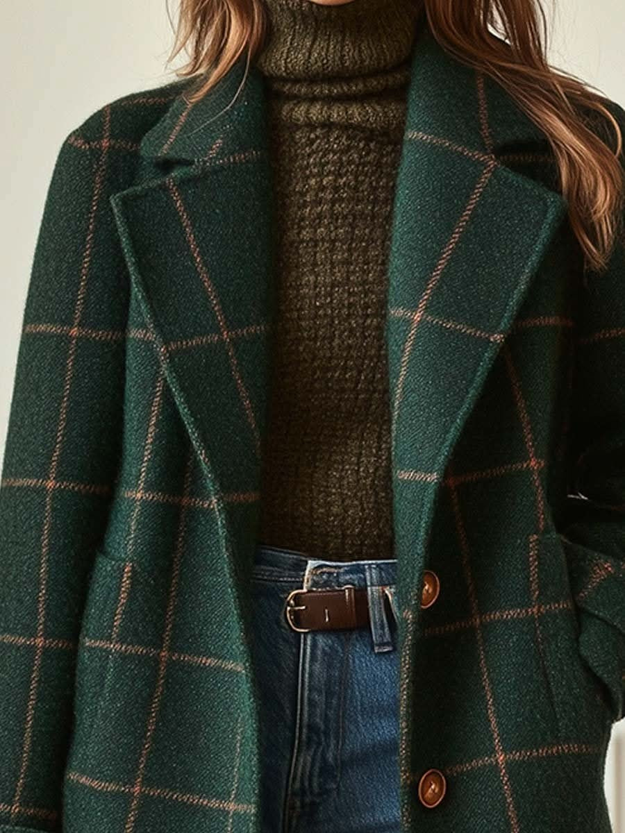 Evelyn Checked Tailored Coat – Product image 02