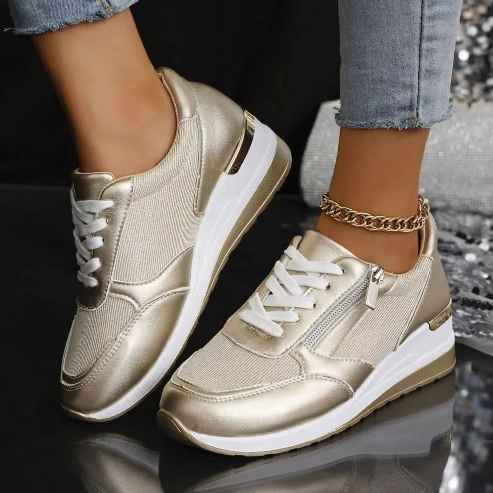 Rivelle Zip-Accent Sneakers – Product image 01