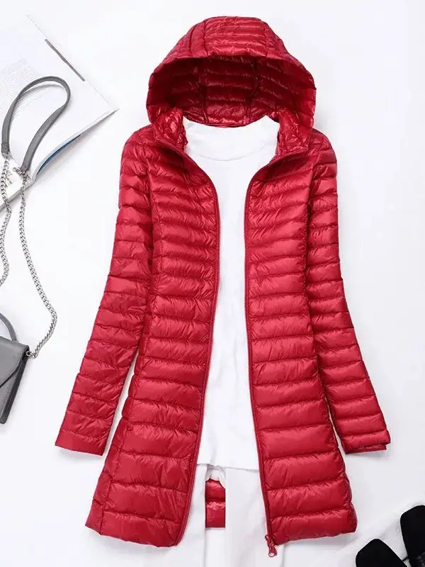 Lightweight Hooded Down Jacket for Women