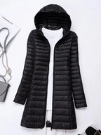Lightweight Hooded Down Jacket for Women