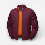 Lightweight Quilted Mens Bomber Jacket with Zipped Pockets