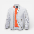 Lightweight Quilted Mens Bomber Jacket with Zipped Pockets