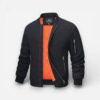 Lightweight Quilted Mens Bomber Jacket with Zipped Pockets