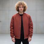 Lightweight Quilted Mens Bomber Jacket with Zipped Pockets