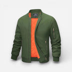 Lightweight Quilted Mens Bomber Jacket with Zipped Pockets